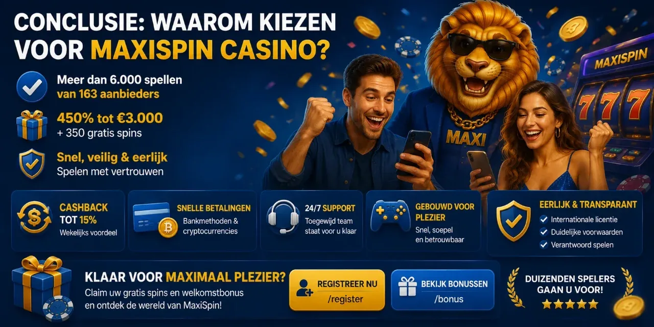 Spelers genieten van MaxiSpin casino-ervaring