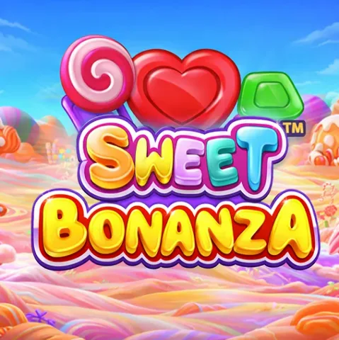 Sweet Bonanza kleurrijke snoep en fruit symbolen
